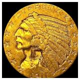 1911 Indian Head Gold Half Eagle $5 CLOSELY UNCIRC