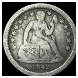 1842-O Silver Seated Liberty Dime LIGHTLY CIRCULAT