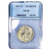 1941-D Walking Liberty Half Dollar NNC MS66