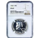 1963 Franklin Half Dollar NGC PF67