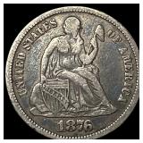 1876-CC Silver Dime ABOUT UNCIRCULATED