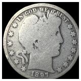 1897-O Silver Barber Half Dollar NICELY CIRCULATED