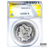 1890-CC Morgan Silver Dollar ANACS G4
