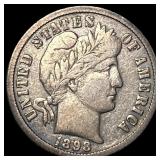 1898-O Silver Barber Dime NEARLY UNCIRCULATED