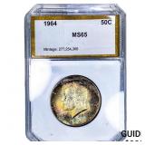 1964 Kennedy Half Dollar PCI MS65