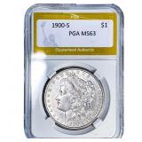 1900-S Morgan Silver Dollar PGA MS63