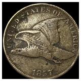 1857 Flying Eagle Cent NEARLY UNCIRCULATED