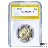 1930 Standing Liberty Quarter PGA MS64+ FH