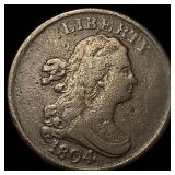 1804 Copper Half Cent Draped Bust LIGHTLY CIRCULAT