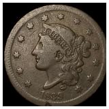 1839 Braided Hair Large Cent LIGHTLY CIRCULATED