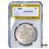 1888 Morgan Silver Dollar PGA MS64