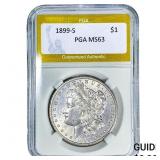 1899-S Morgan Silver Dollar PGA MS63