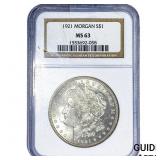 1921 Morgan Silver Dollar NGC MS63