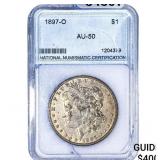 1897-O Morgan Silver Dollar NNC AU50