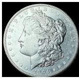 1904 Silver Morgan Dollar CLOSELY  UNCIRCULATED