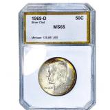 1969-D Kennedy Half Dollar PCI MS65