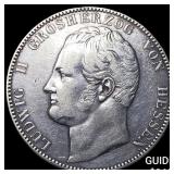 1841 German States Hesse Darmsta Silver 3 1/2 Guld