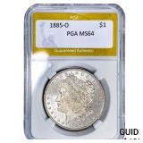 1885-O Morgan Silver Dollar PGA MS64