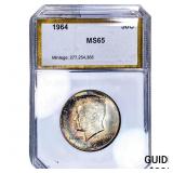 1964 Kennedy Half Dollar PCI MS65