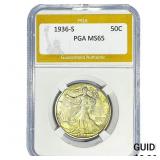 1936-S Walking Liberty Half Dollar PGA MS65