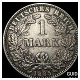1885J Germany Silver 1 Mark