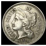 1873 Nickel Three-Cent Piece CLOSELY UNCIRCULATED