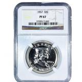 1857 Franklin Half Dollar NGC PF67