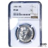 1964 Kennedy Half Dollar NGC PF68