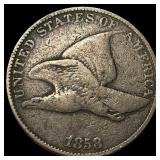1858 Flying Eagle Cent NEARLY UNCIRCULATED