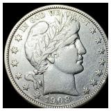1908 Barber Half Dollar UNCIRCULATED