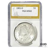 1901-O Morgan Silver Dollar PGA MS64