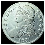 1831 Capped Bust Half Dollar UNCIRCULATED