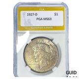 1927-D Silver Peace Dollar PGA MS63
