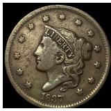 1837 Coronet Head Large Cent LIGHTLY CIRCULATED