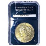 1923 Silver Peace Dollar  GENUNC