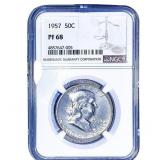 1957 Franklin Half Dollar NGC PF68