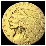 1928 Indian Head $2.5 Gold Quarter Eagle CLOSELY U