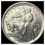 1925 Silver Half Dollar Stone Mountain CHOICE AU