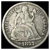 1877-S Silver Seated Liberty Dime LIGHTLY CIRCULAT