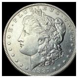 1887 Morgan Silver Dollar CLOSELY UNCIRCULATED
