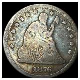 1876 Seated Liberty Quarter NICELY CIRCULATED
