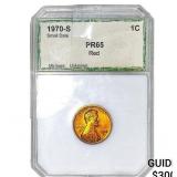 1970-S Wheat Cent PCI PR65 Red