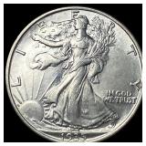 1935 Silver Walking Liberty Half Dollar CHOICE AU