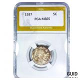 1937 Buffalo Nickel PGA MS65