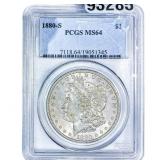 1880-S Morgan Silver Dollar PCGS MS64