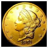 1874 $20 Gold Double Eagle