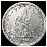 1865 Seated Liberty Quarter CLOSELY UNCIRCULATED