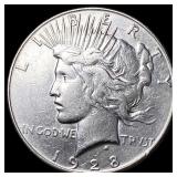 1928 Silver Peace Dollar UNCIRCULATED