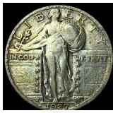 1927-S Silver Standing Liberty Quarter ABOUT UNCIR