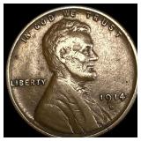 1914-D Lincoln Wheat Cent ABOUT UNCIRCULATED